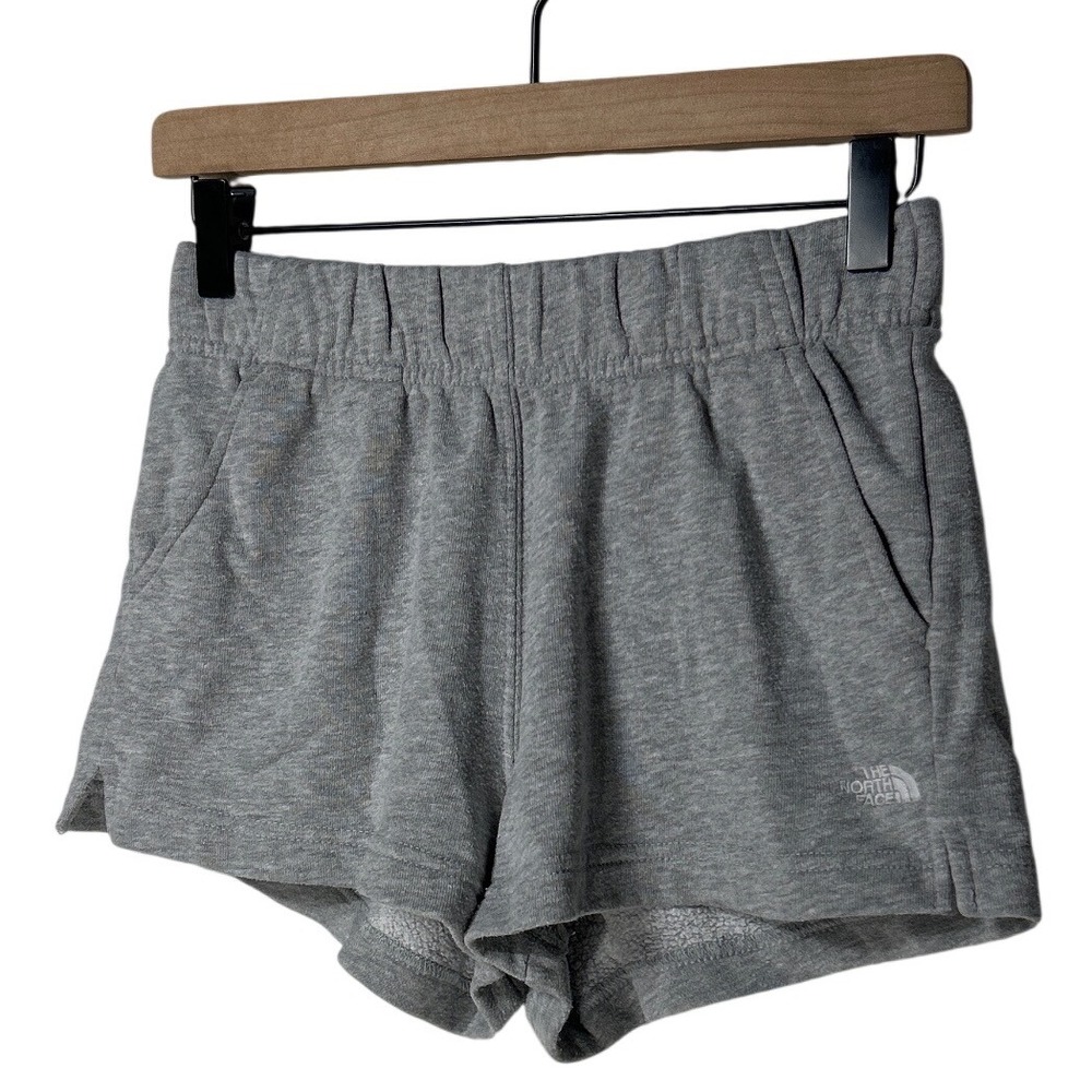 The North Face Core Sweat Shorts Light Heather Gray Size S Loungewear Retail $40